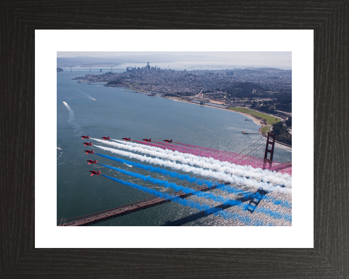 RAF Red Arrows San Francisco Skyline Golden Gate October 2019