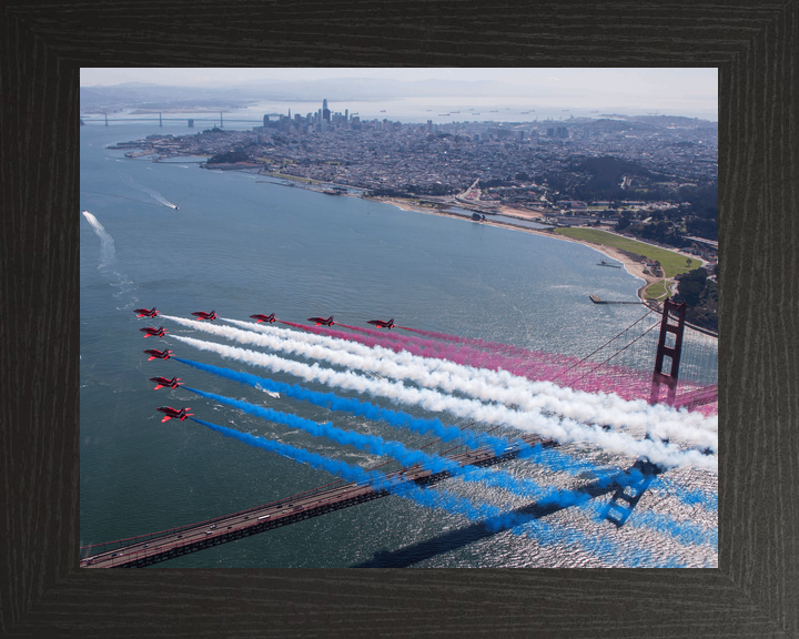 RAF Red Arrows San Francisco Skyline Golden Gate October 2019