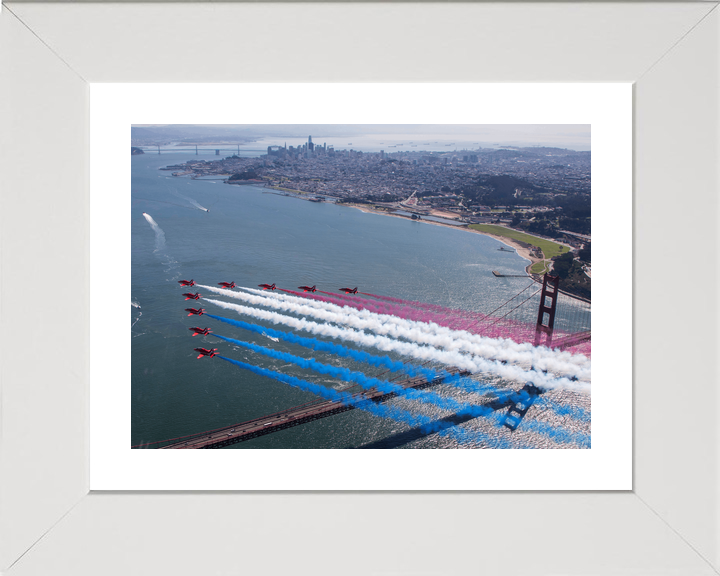 RAF Red Arrows San Francisco Skyline Golden Gate October 2019