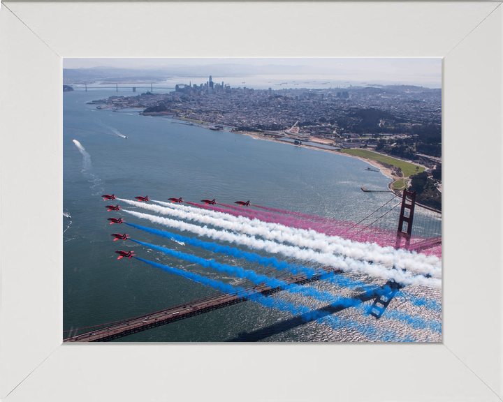 RAF Red Arrows San Francisco Skyline Golden Gate October 2019