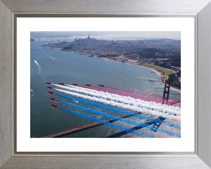 RAF Red Arrows San Francisco Skyline Golden Gate October 2019