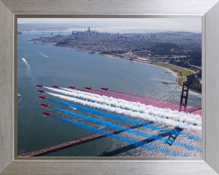 RAF Red Arrows San Francisco Skyline Golden Gate October 2019