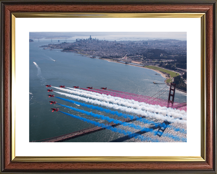 RAF Red Arrows San Francisco Skyline Golden Gate October 2019