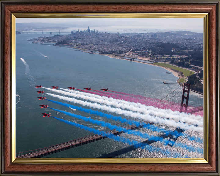 RAF Red Arrows San Francisco Skyline Golden Gate October 2019