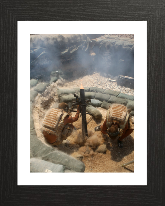 British Army 2 PARA 81mm Mortar FOB Zeebrugge August 2008