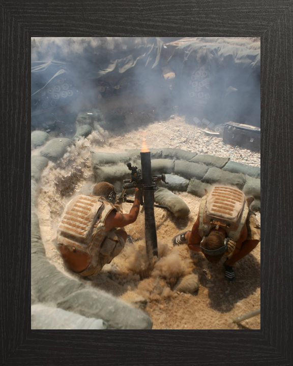British Army 2 PARA 81mm Mortar FOB Zeebrugge August 2008