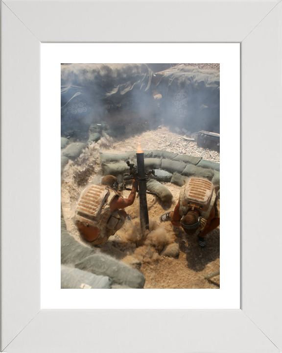 British Army 2 PARA 81mm Mortar FOB Zeebrugge August 2008