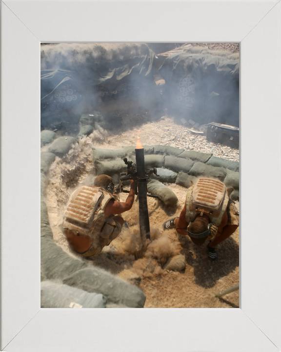 British Army 2 PARA 81mm Mortar FOB Zeebrugge August 2008