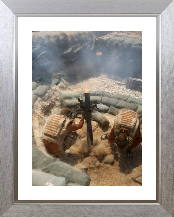 British Army 2 PARA 81mm Mortar FOB Zeebrugge August 2008