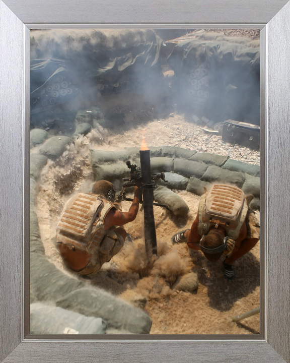British Army 2 PARA 81mm Mortar FOB Zeebrugge August 2008
