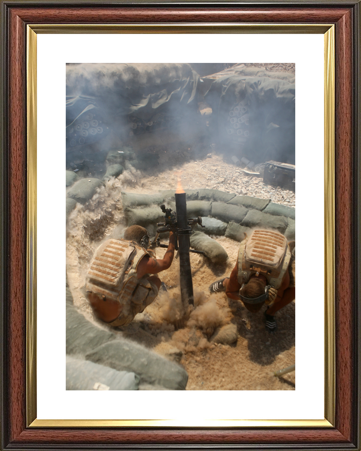 British Army 2 PARA 81mm Mortar FOB Zeebrugge August 2008