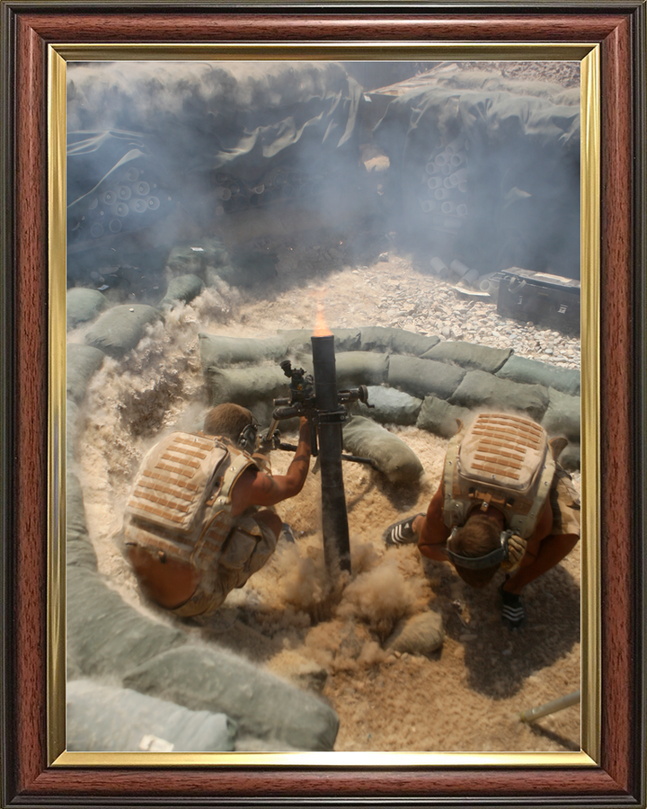 British Army 2 PARA 81mm Mortar FOB Zeebrugge August 2008
