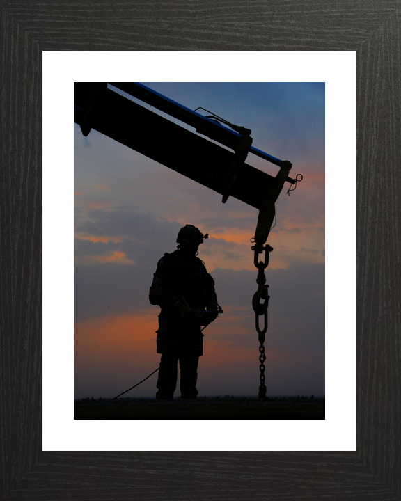 British Army Royal Engineer Bridge Silhouette Helmand 2011