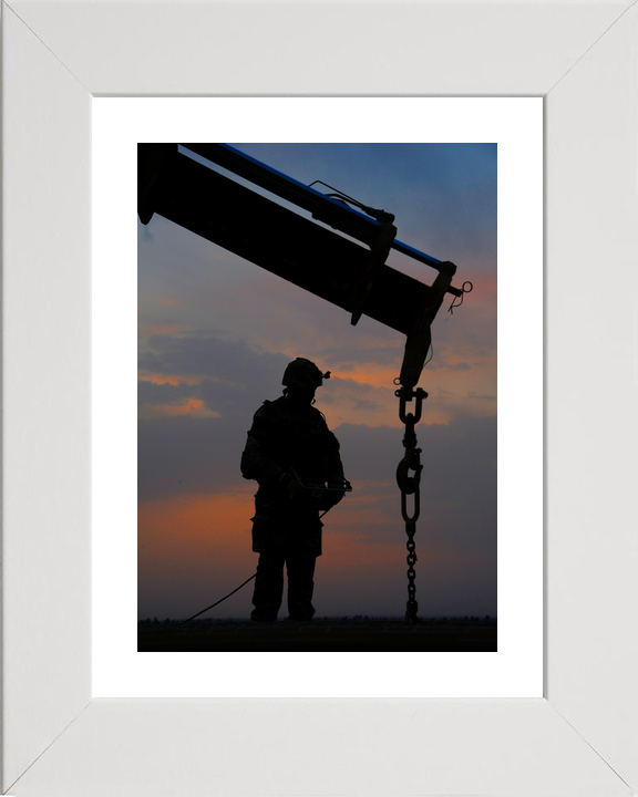 British Army Royal Engineer Bridge Silhouette Helmand 2011