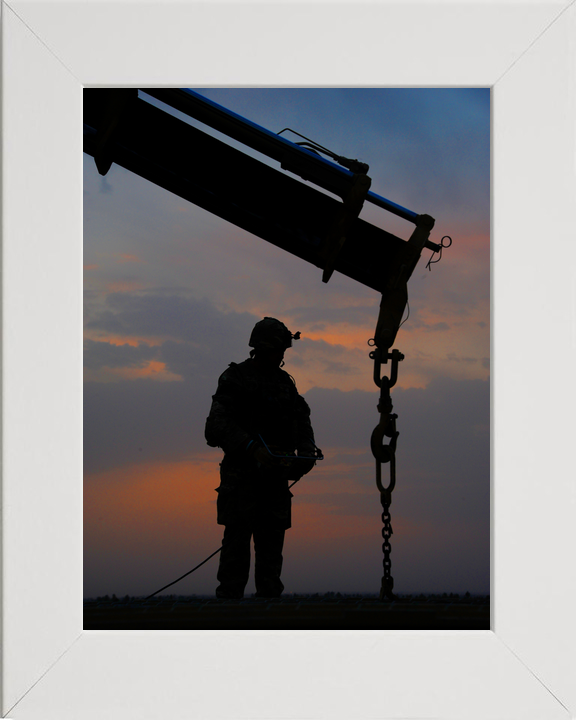 British Army Royal Engineer Bridge Silhouette Helmand 2011