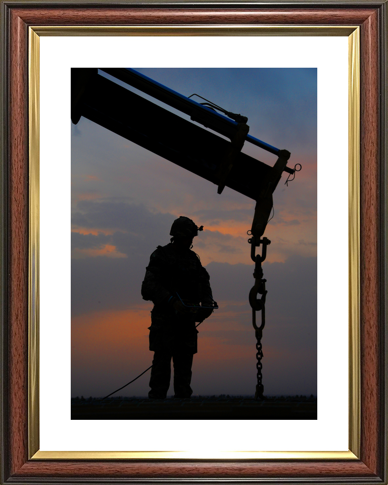 British Army Royal Engineer Bridge Silhouette Helmand 2011