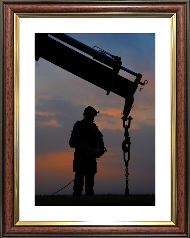 British Army Royal Engineer Bridge Silhouette Helmand 2011