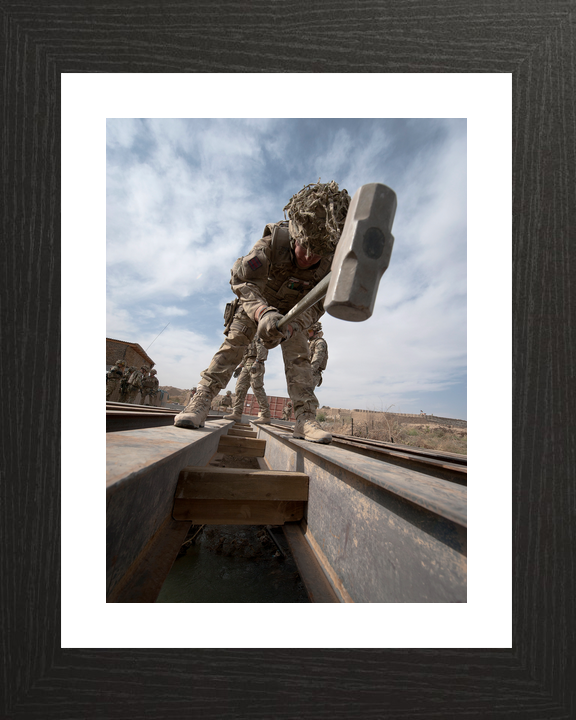 British Army 21 Engineer Regt Bridge Gereshk October 2012