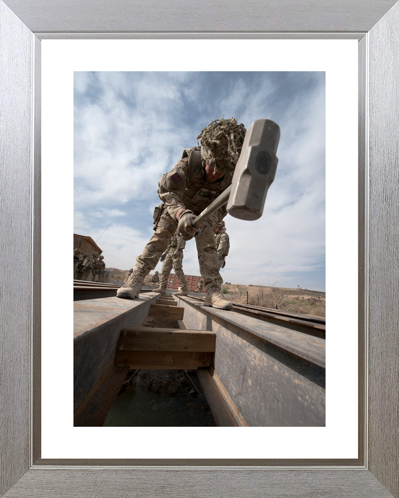 British Army 21 Engineer Regt Bridge Gereshk October 2012