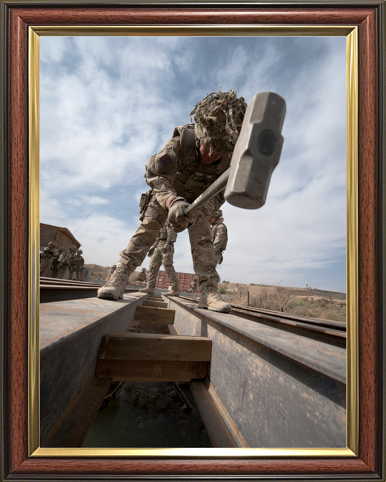 British Army 21 Engineer Regt Bridge Gereshk October 2012