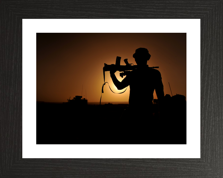 British Army 1 Mech Brigade Silhouette Afghanistan May 2013