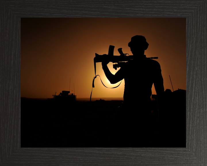 British Army 1 Mech Brigade Silhouette Afghanistan May 2013