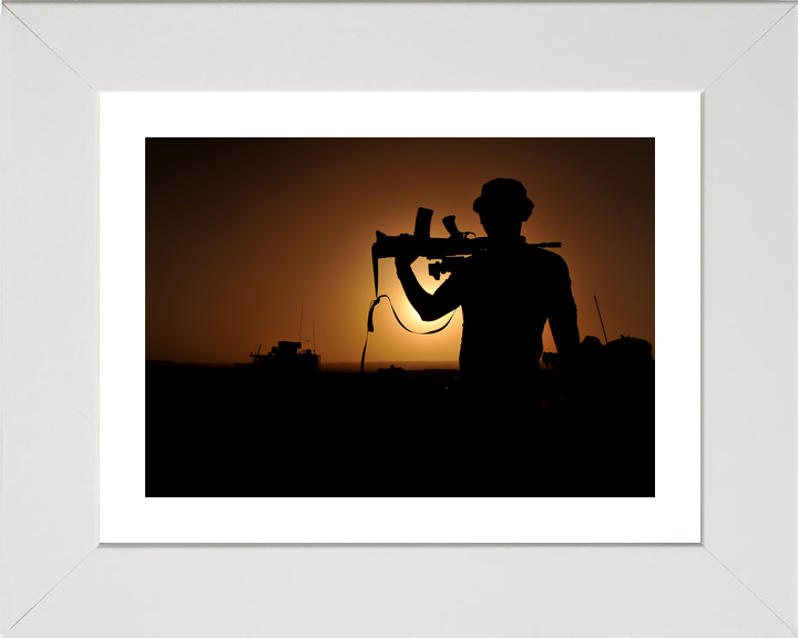 British Army 1 Mech Brigade Silhouette Afghanistan May 2013