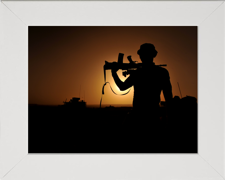 British Army 1 Mech Brigade Silhouette Afghanistan May 2013