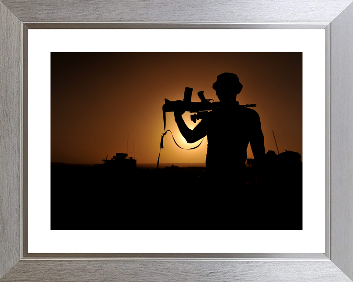 British Army 1 Mech Brigade Silhouette Afghanistan May 2013