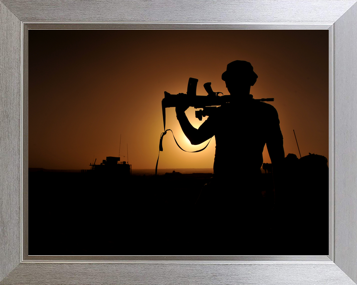 British Army 1 Mech Brigade Silhouette Afghanistan May 2013