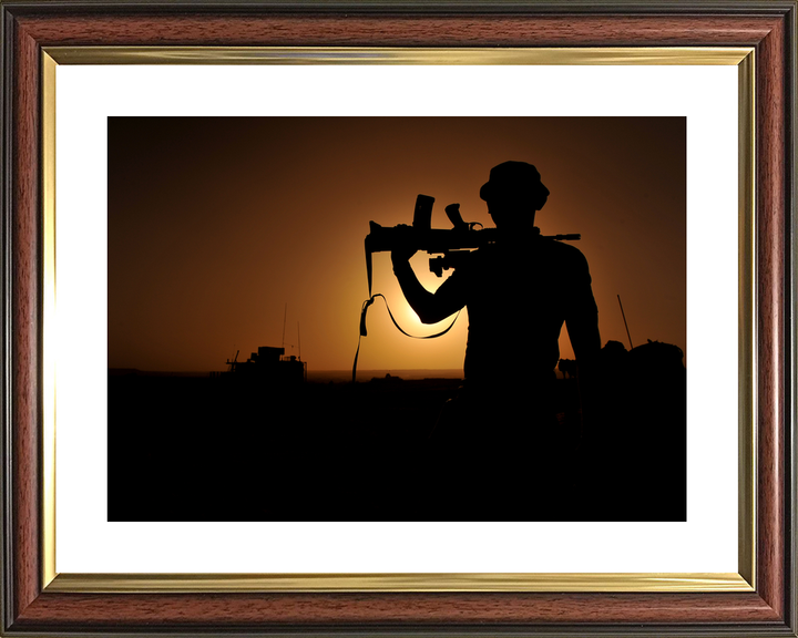British Army 1 Mech Brigade Silhouette Afghanistan May 2013