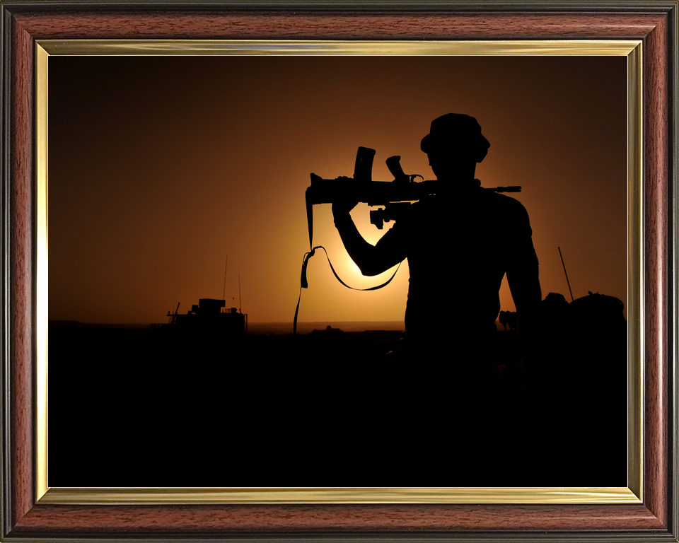British Army 1 Mech Brigade Silhouette Afghanistan May 2013