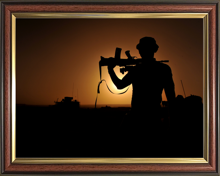 British Army 1 Mech Brigade Silhouette Afghanistan May 2013