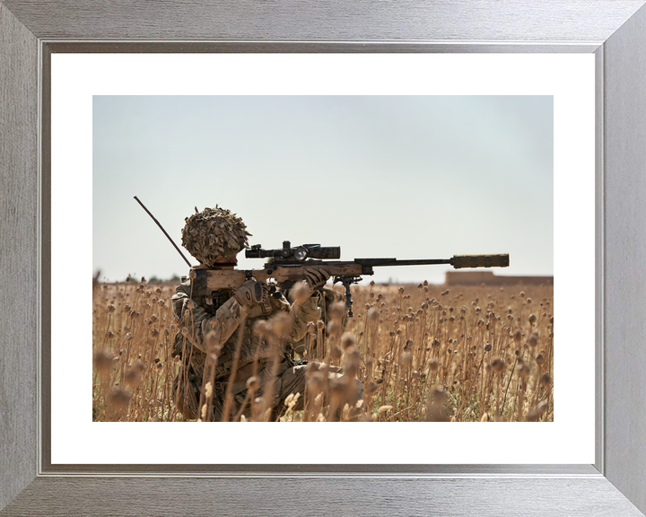 British Army 2 Royal Anglian Sniper L115A3 Helmand May 2014