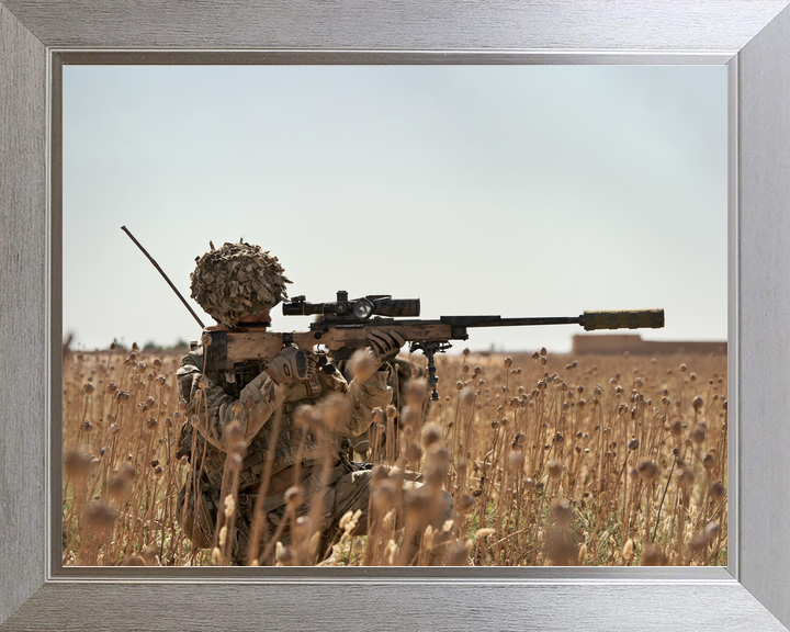 British Army 2 Royal Anglian Sniper L115A3 Helmand May 2014