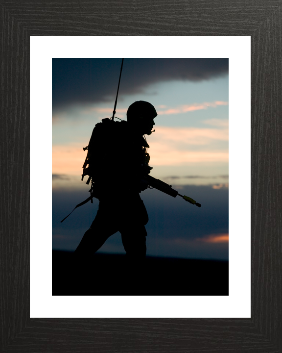 British Army 1 RRF Fusilier Silhouette BATUS May 2005