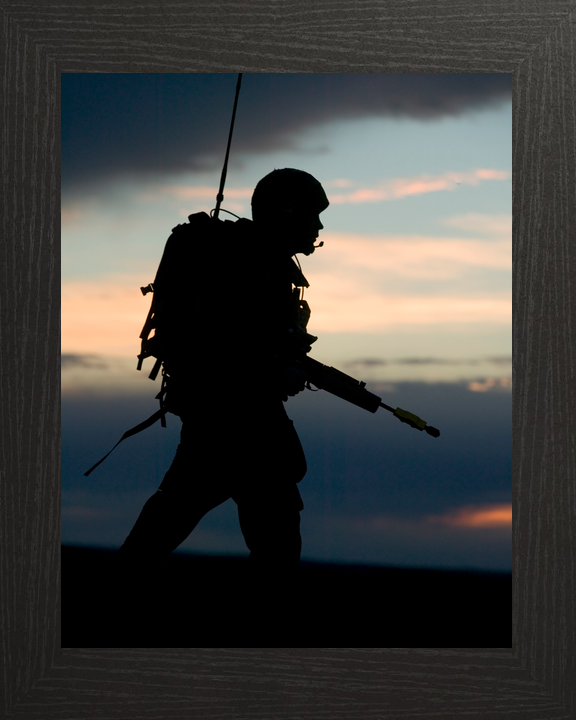 British Army 1 RRF Fusilier Silhouette BATUS May 2005