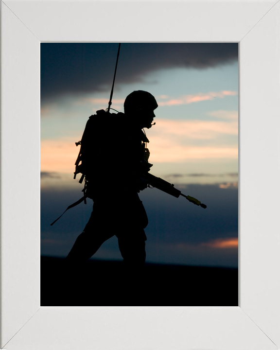British Army 1 RRF Fusilier Silhouette BATUS May 2005