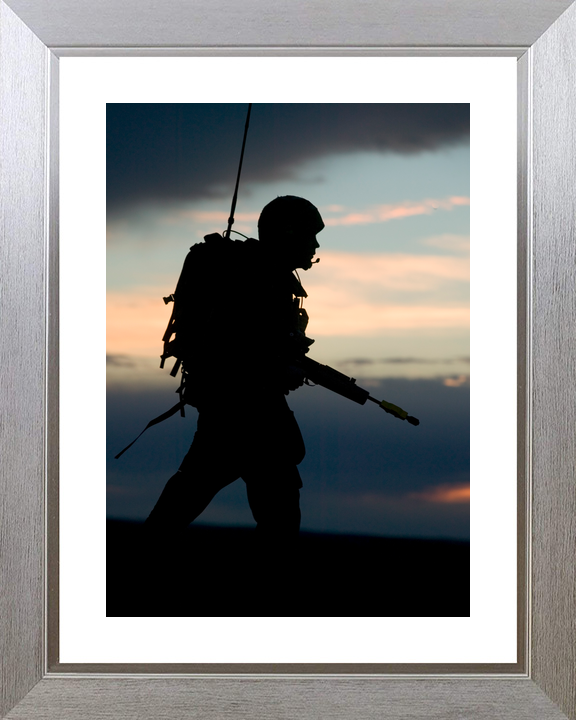 British Army 1 RRF Fusilier Silhouette BATUS May 2005
