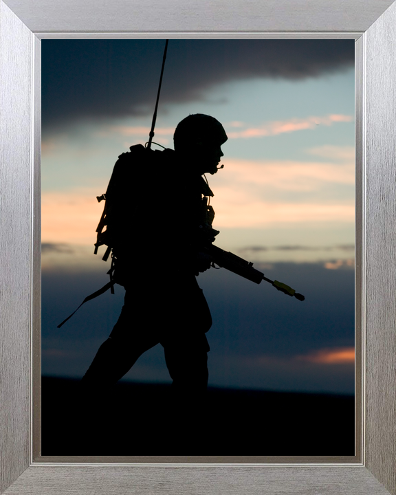 British Army 1 RRF Fusilier Silhouette BATUS May 2005