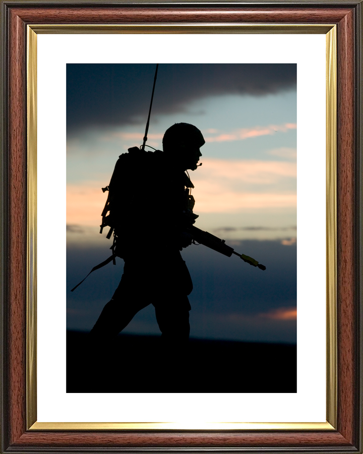 British Army 1 RRF Fusilier Silhouette BATUS May 2005