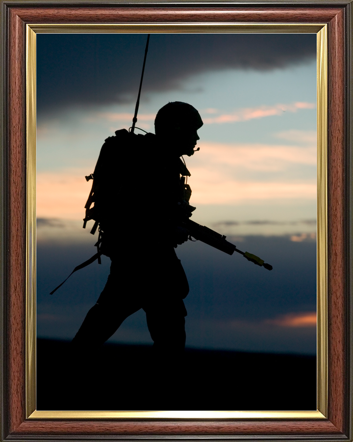 British Army 1 RRF Fusilier Silhouette BATUS May 2005