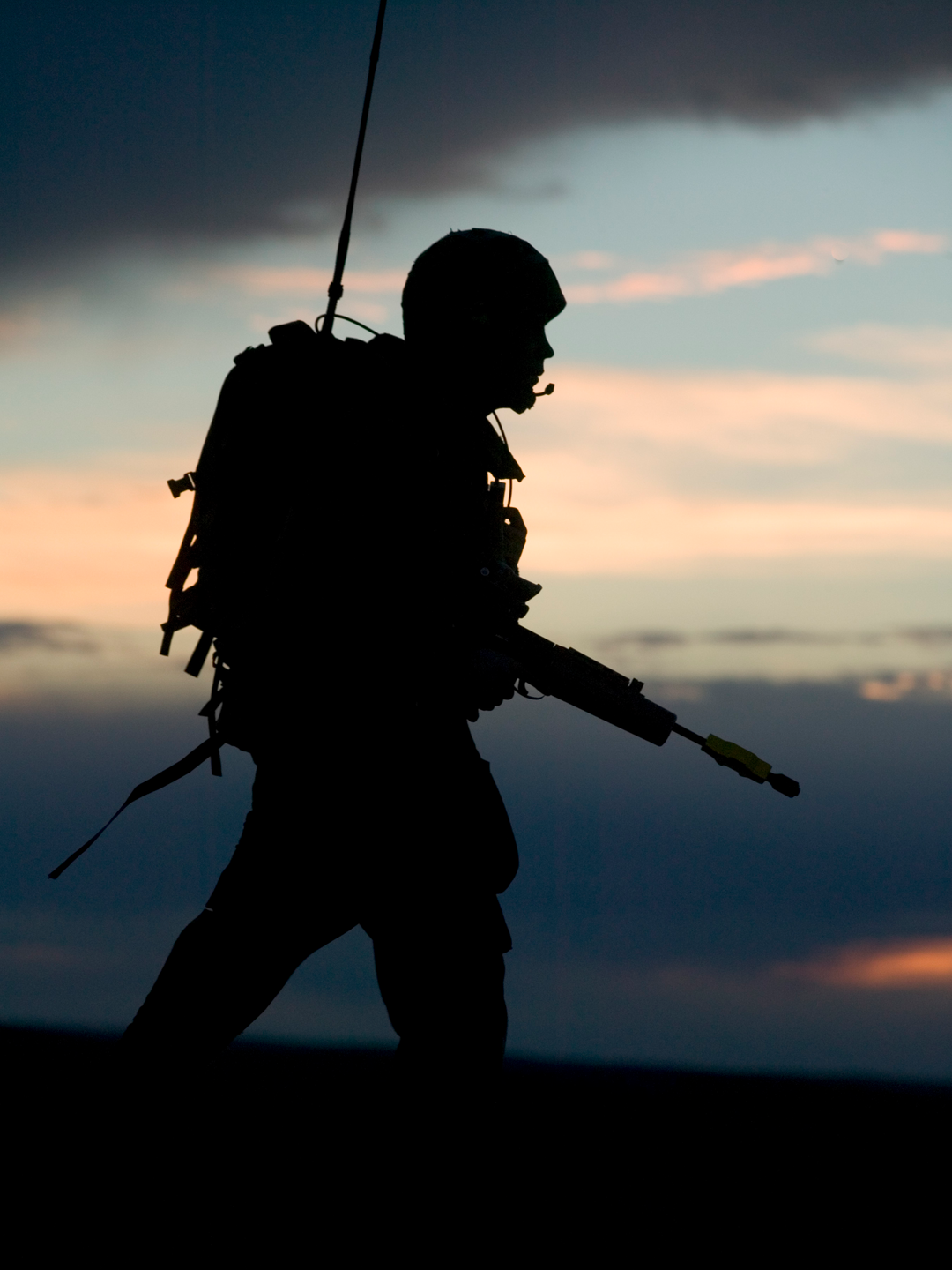 British Army 1 RRF Fusilier Silhouette BATUS May 2005