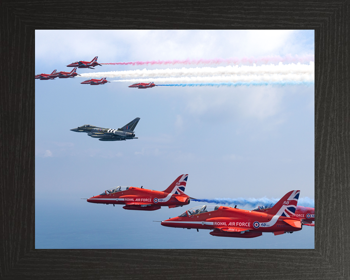 RAF Red Arrows and Typhoon Moggy D-Day 80 Flypast June 2024