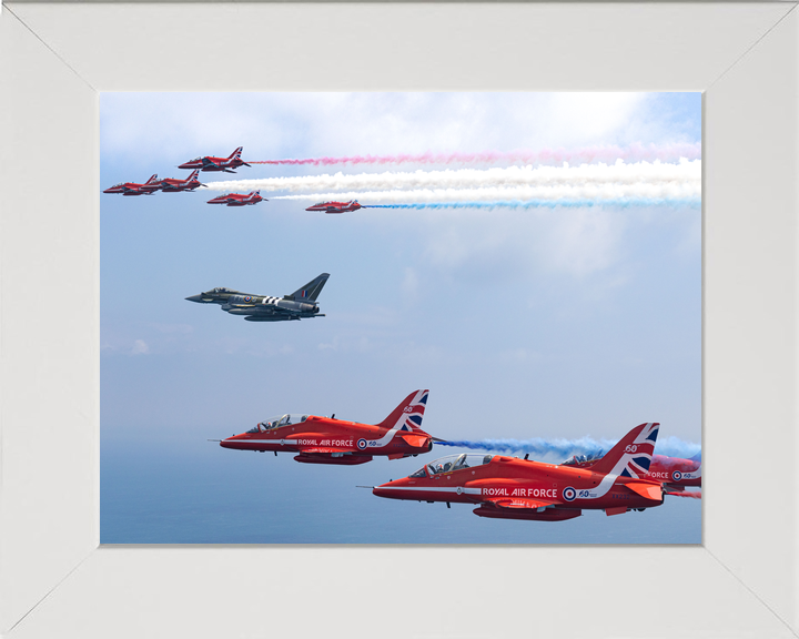 RAF Red Arrows and Typhoon Moggy D-Day 80 Flypast June 2024