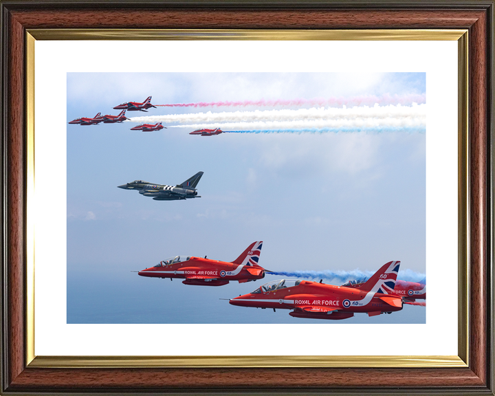 RAF Red Arrows and Typhoon Moggy D-Day 80 Flypast June 2024