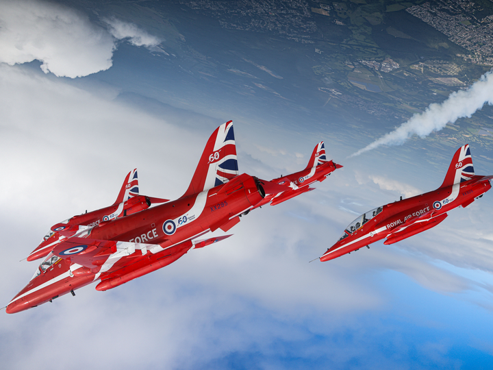 RAF Red Arrows Hawk XX295 D-Day 80 Normandy Flypast June 2024