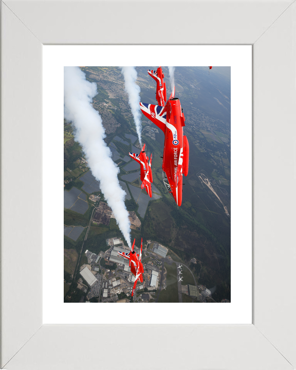RAF Red Arrows Hawks Diving White Smoke D-Day 80 June 2024
