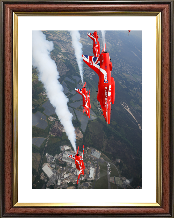 RAF Red Arrows Hawks Diving White Smoke D-Day 80 June 2024
