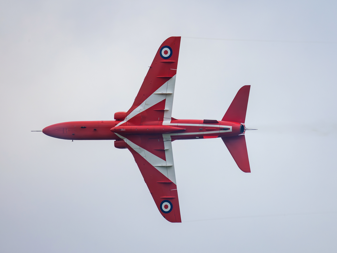 RAF Red Arrows Hawk Underside Midlands Air Festival May 2024